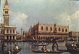 Bacino Canvas Paintings - View of the Bacino di San Marco